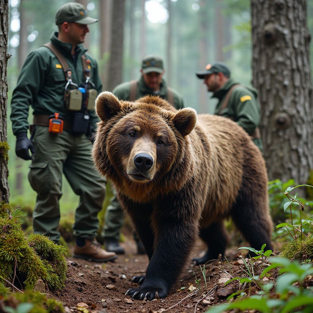Conservation team releasing rehabilitated wildlife