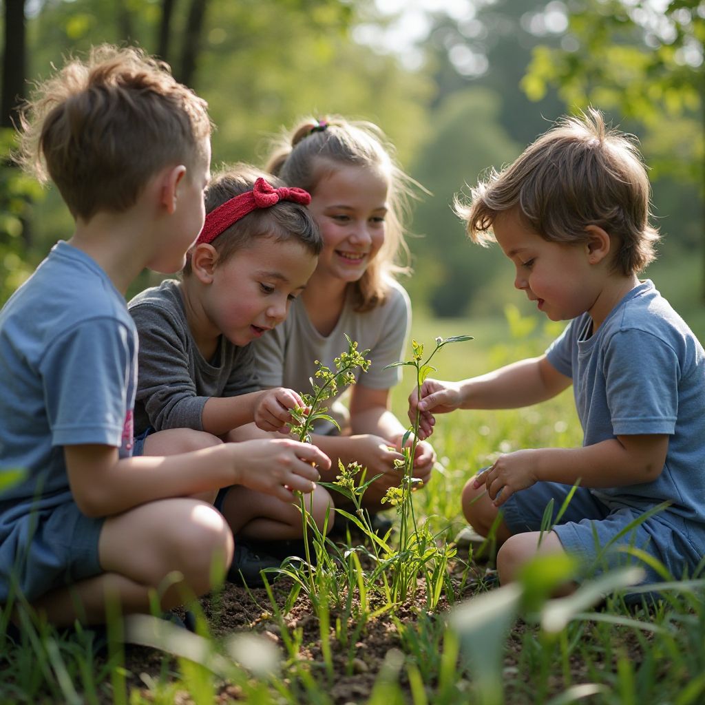 Educational workshop with school children