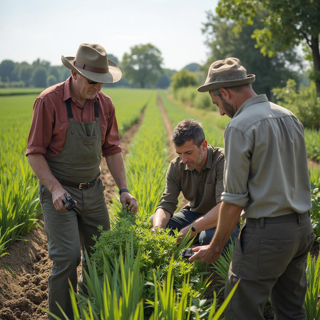 Sustainable agriculture training for local farmers
